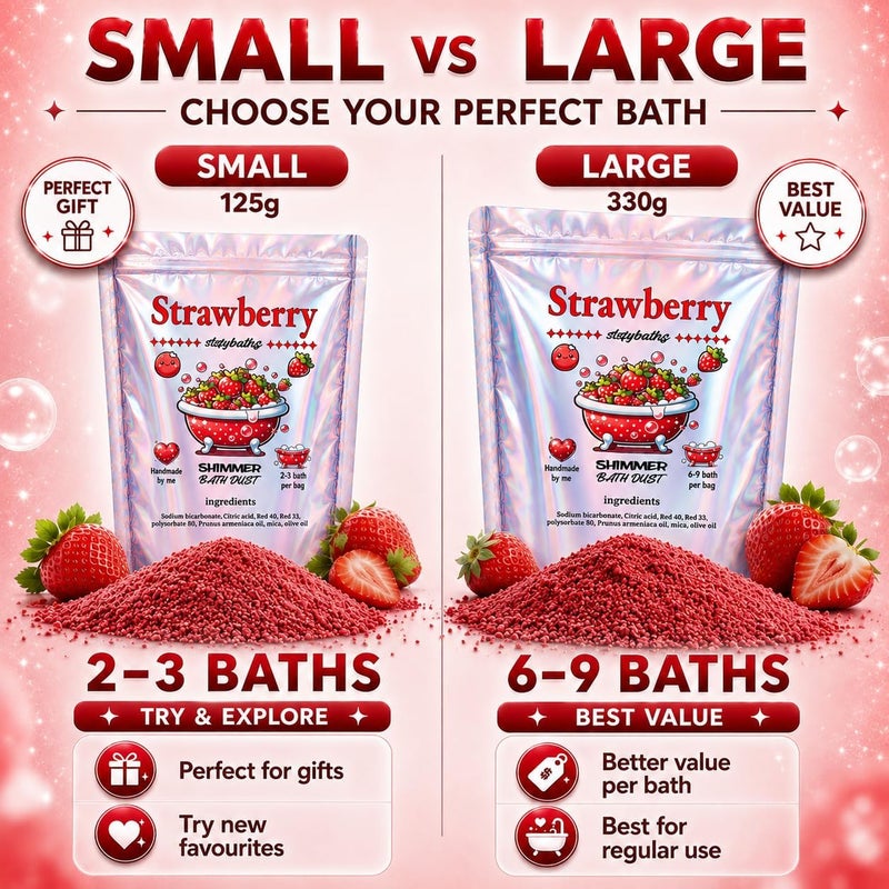 Room to room portable Shimmer Bath Bomb (Red, Large) Market popular practical build - Image 5