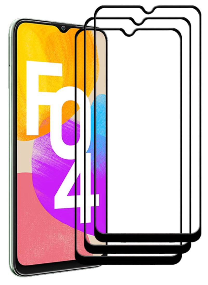 ACLIX 3 Pieces Antistatic ESD Dustproof Premium Quality High Definition Tempered Glass Screen Protector Designed For Samsung Galaxy F04 - Image 1