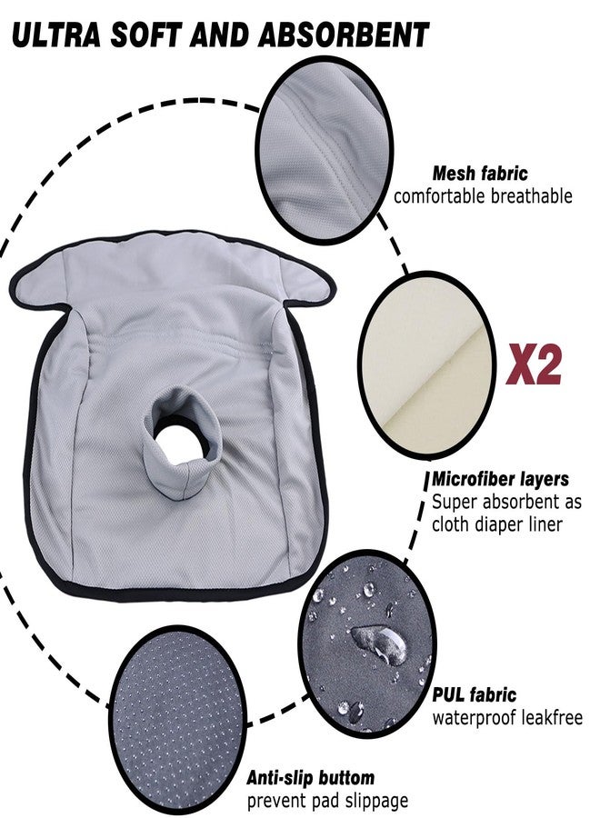 Hi Sprout Piddle Pads, Multi-use and Leak Free Lines for Baby Stroller, High Chair & Car Seat, Waterproof Toilet Training Seat Covers for Toddles (Grey (1 Pack)) - Image 3