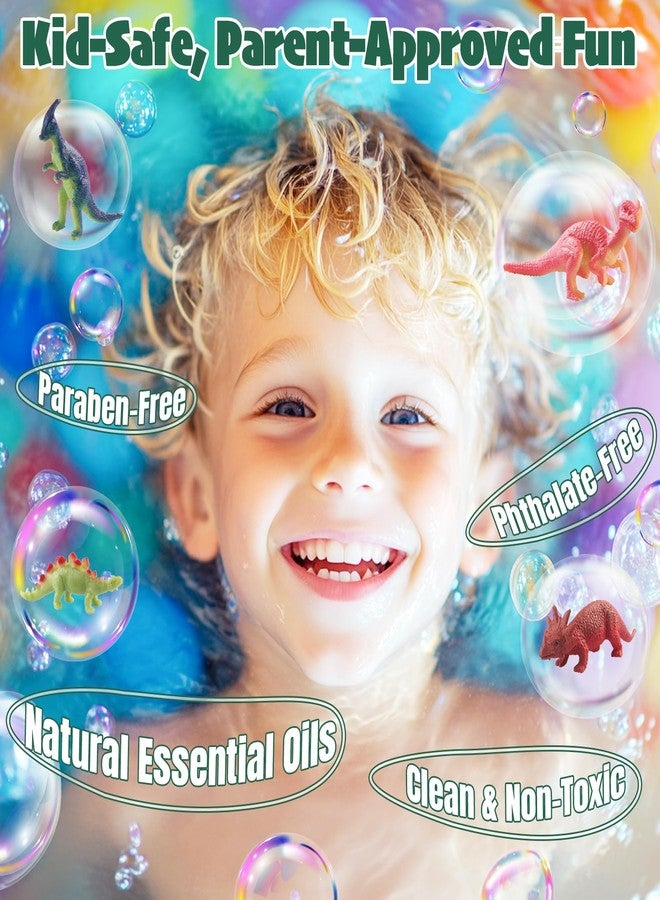 JuraFizz Dinosaur Bath Bombs for Kids with Surprise Inside, 10 Pack Natural Dino Eggs with Exclusive Herbivorous Dinosaur Toys, Birthday Gift Set for Boys & Girls, Dinosaur Toys for Kids Ages 3-9 - Image 3