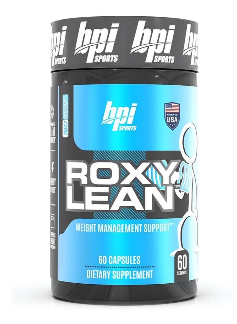 بي بي آي سبورتس كبسولات روكسي لين من بي بي آي سبورتس، ٦٠ كبسولة - دعم متقدم لإدارة الوزن | يعزز عملية الأيض، ويعزز الطاقة، ويساعد على حرق الدهون بشكل أسرع - Image 1