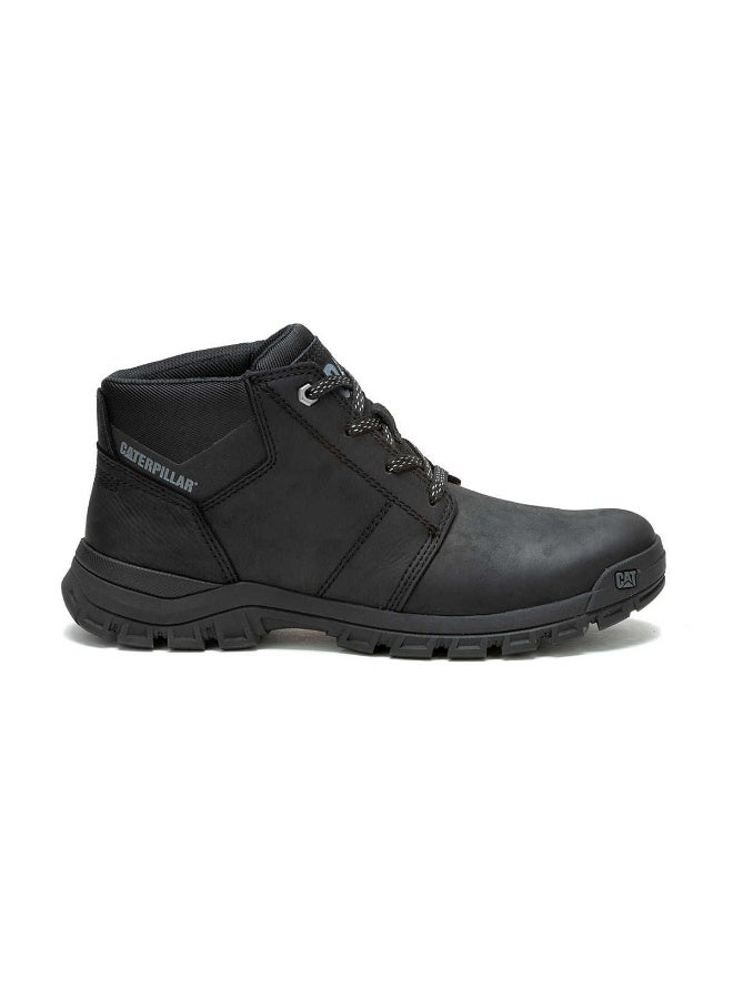 CATERPILLAR CAT Men’s Threshold Chukka Boots – Full‑Grain Leather, EVA Comfort Midsole, Slip‑Resistant Durable Rubber Outsole – Black - Image 1