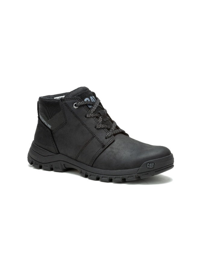 CATERPILLAR CAT Men’s Threshold Chukka Boots – Full‑Grain Leather, EVA Comfort Midsole, Slip‑Resistant Durable Rubber Outsole – Black - Image 2
