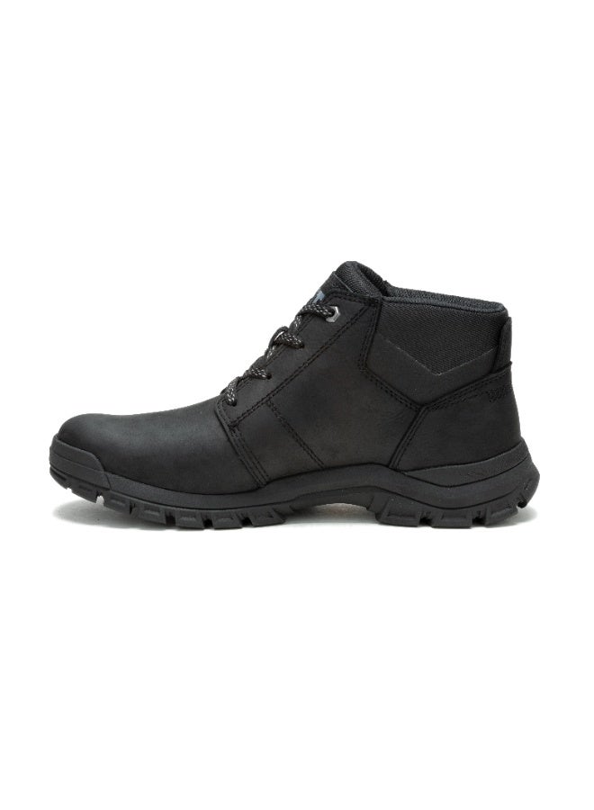 CATERPILLAR CAT Men’s Threshold Chukka Boots – Full‑Grain Leather, EVA Comfort Midsole, Slip‑Resistant Durable Rubber Outsole – Black - Image 3