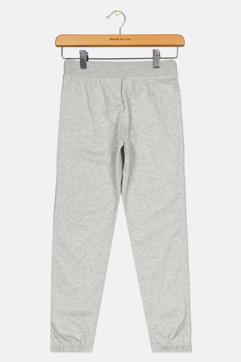 GAP Kids Girl Brand Logo Drawstring Pants, Grey  - Image 2
