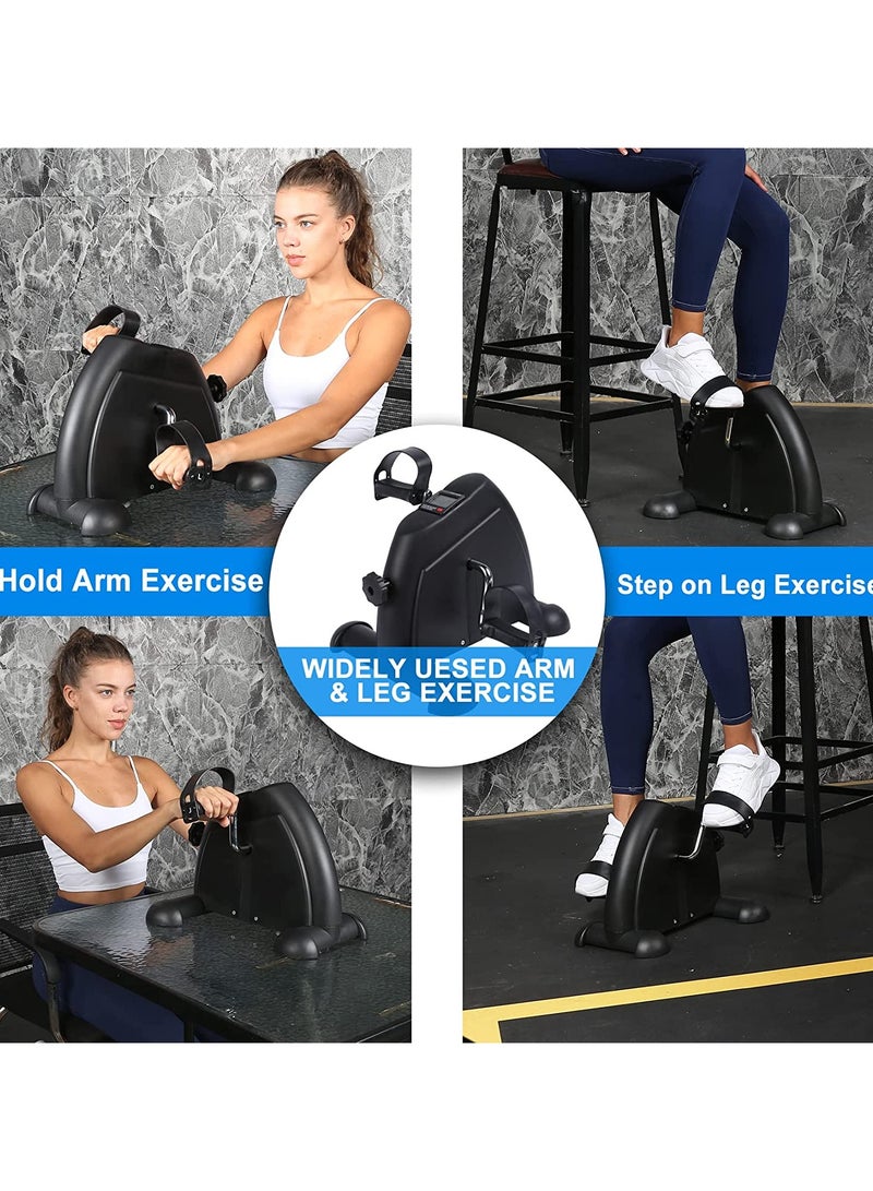 Mini Exercise Bike,with Digital Monitor Portable Exercise Bike Pedals under Desk Mini Cycle Bike, for Legs And Arms Exercise - Image 3
