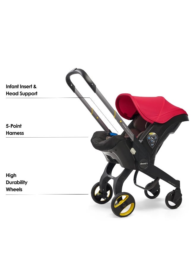 Doona Baby Car Seat And Travel Stroller Flame -Red  - Image 2