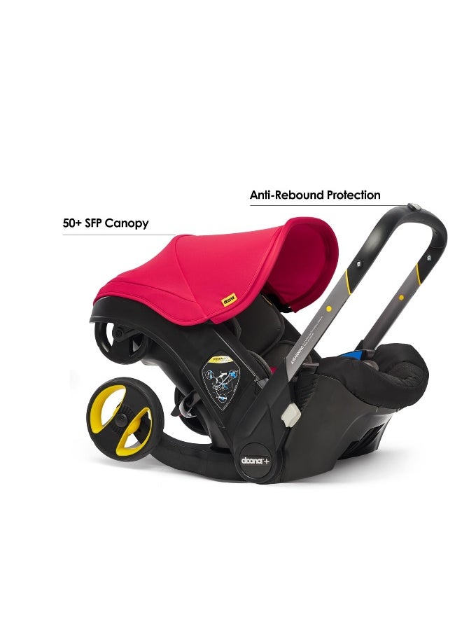 Doona Baby Car Seat And Travel Stroller Flame -Red  - Image 3