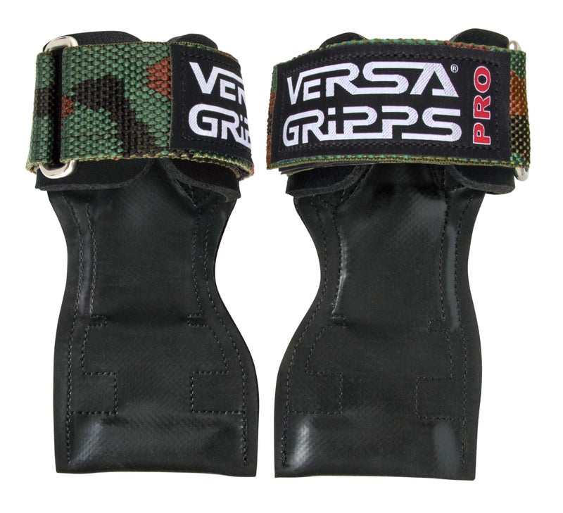 Versa Gripps Pro, Made in USA, Wrist Straps for Weightlifting Alternative, Best Training Accessory, SM, Camo - Image 1