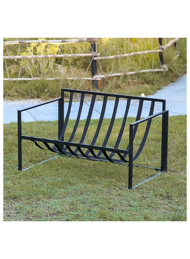 73Hours Terry 4 Seater Outdoor Sofa Set Steel Frame Garden Furniture Modern Design Lounge Sofa Sets 4 Pieces Outdoor Seating Table And Chairs Set For Patio Balcony Lawn Yard Grey - Image 4