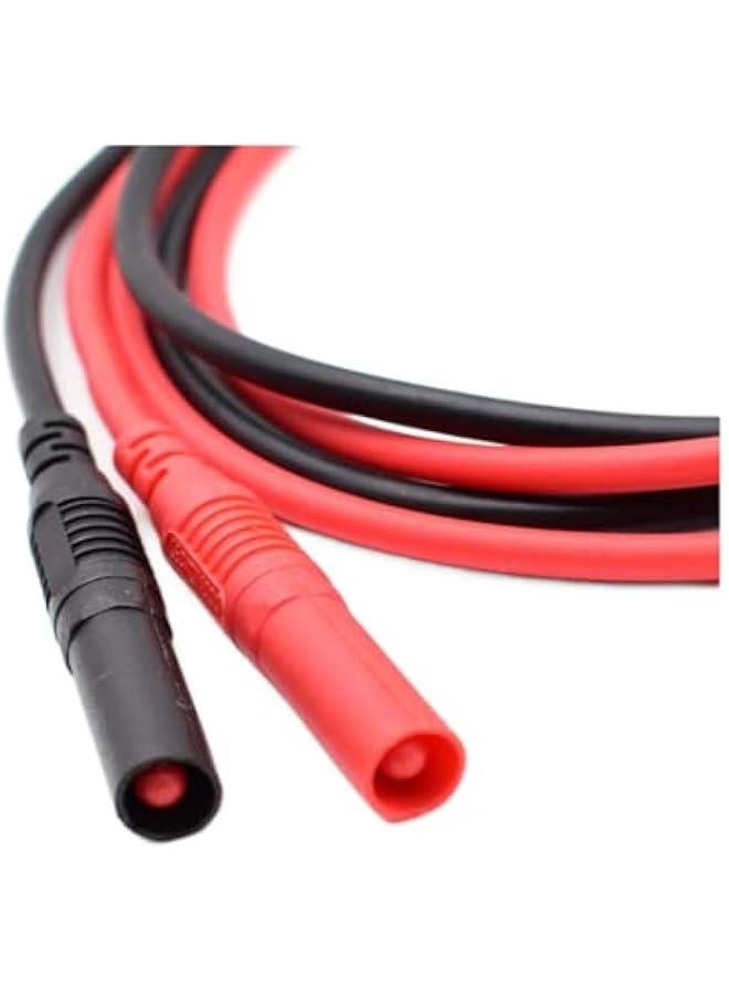 Multimeter Extended Test Leads,4mm Banana Plug Connectors Meter Leads Wires for Multi Meter Testing Cables（3.3ft）… - Image 2