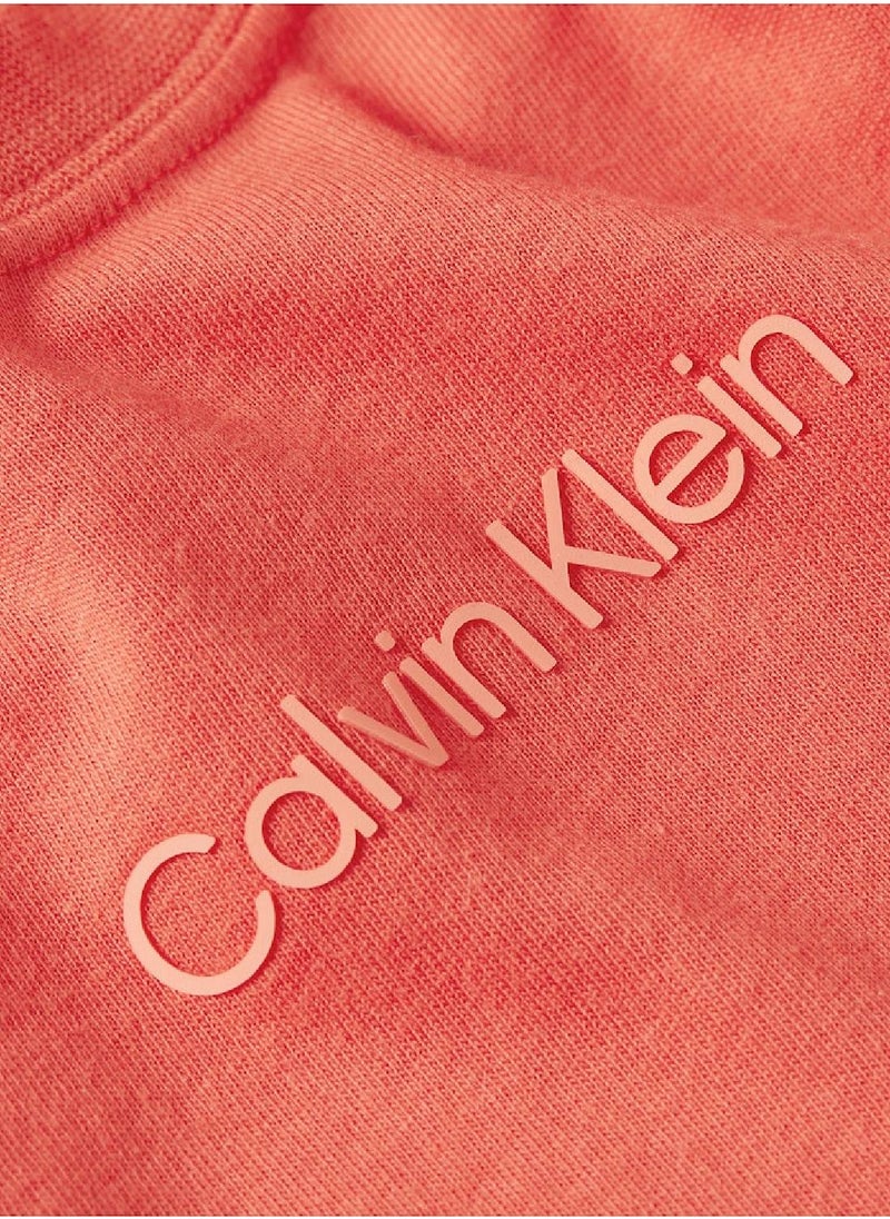 CALVIN KLEIN - Calvin Klein Women's T-Shirt - Short Sleeves - Sportswear - Cotton , Pink - Image 1