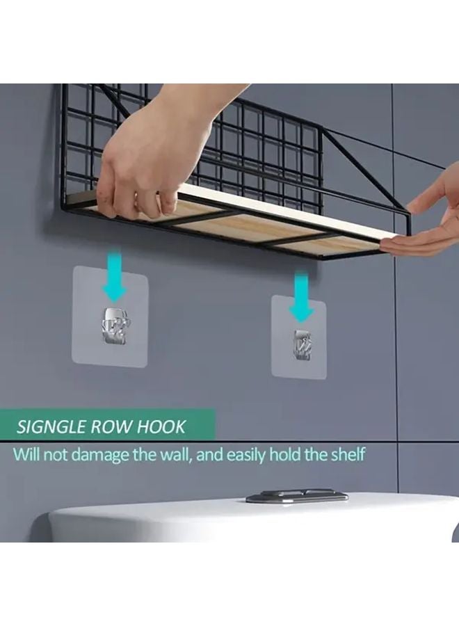 20pcs Heavy Duty Adhesive Hooks No Drill Damage Free Removal Space Saving Organizer - Image 4