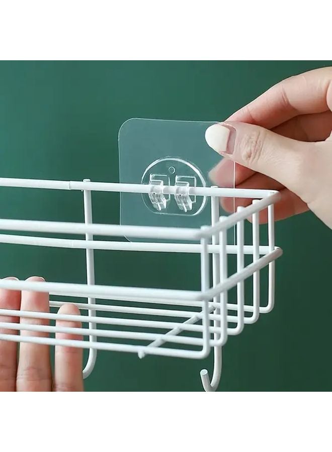 20pcs Heavy Duty Adhesive Hooks No Drill Damage Free Removal Space Saving Organizer - Image 2