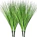 Beebel Artificial Plants 17" Artificial Onion Grass Bushes UV Resistant Plants Faux Shrubs Fake Wheat Grass Greenery - Image 2