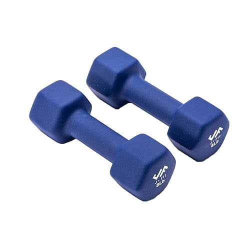 JFIT Neoprene Dumbbell (Set of 2), 8 LBS - Image 1