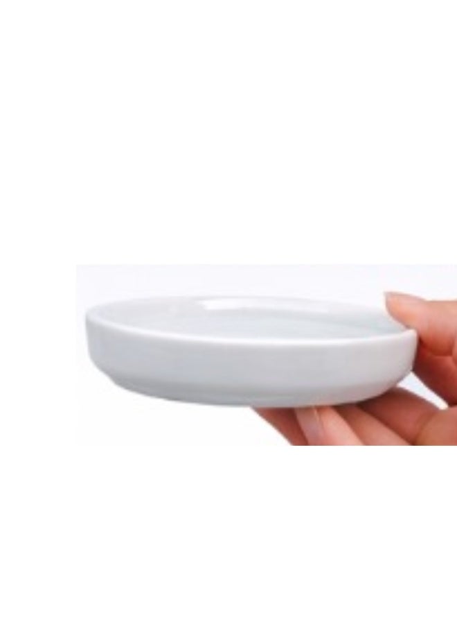 طبق تغذية الزواحف أبيض اللون – (13 × 2.8 سم) - Image 3