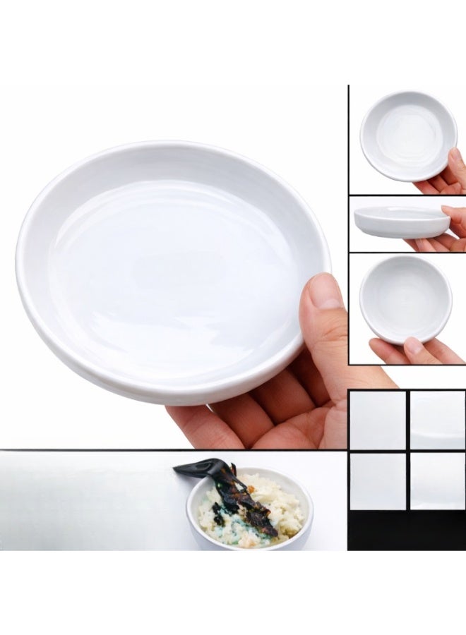 طبق تغذية الزواحف أبيض اللون – (13 × 2.8 سم) - Image 4