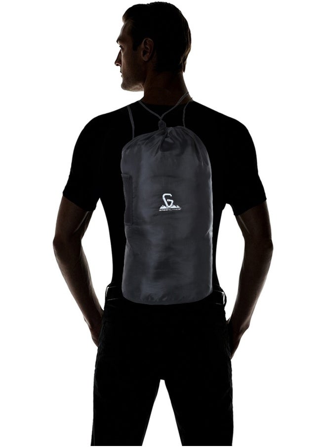 GREENLANDS - Packable Round Bag M Blk - Image 1
