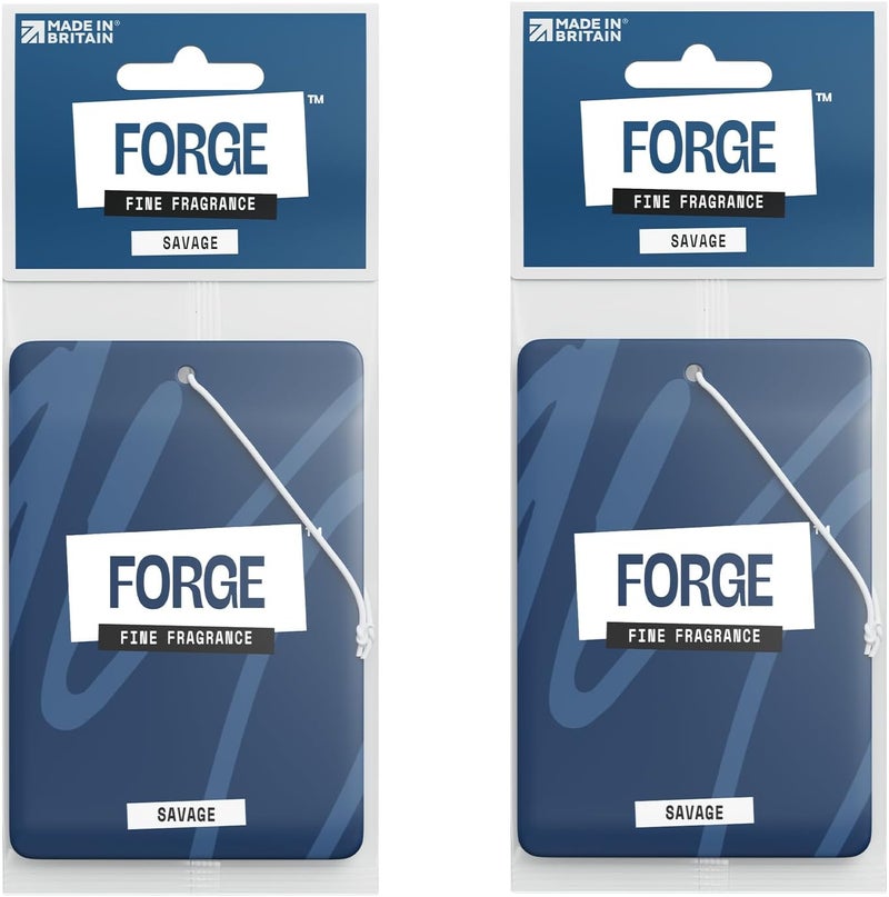 FORGE Sauvage Car Air Freshener - Luxury Hanging Deodoriser - 2 Pack - Image 1