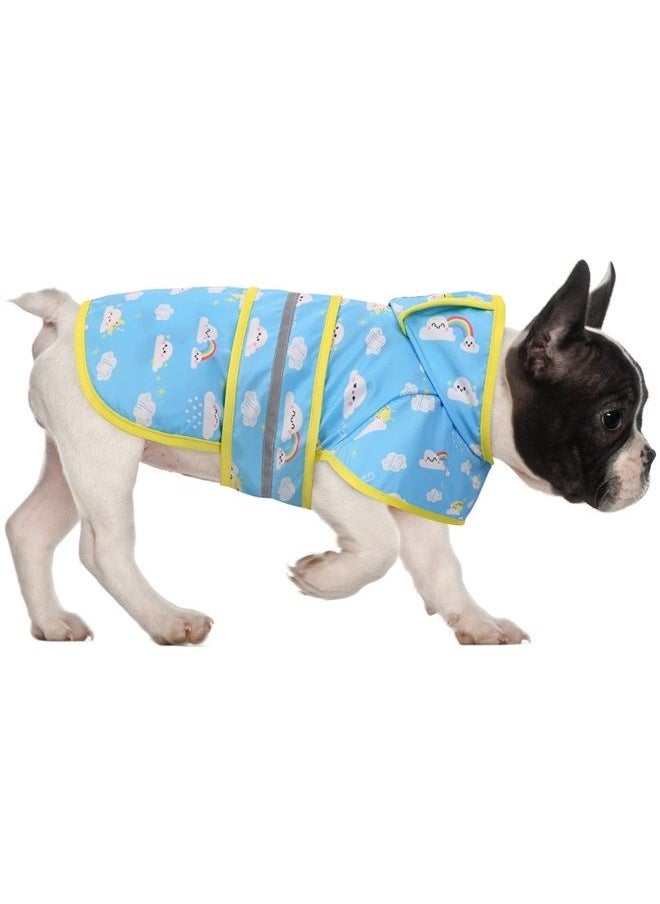 HDE - Dog Raincoat Hooded Slicker Poncho for Small to X-Large Dogs and Puppies Cartoon Storm - S - Image 1