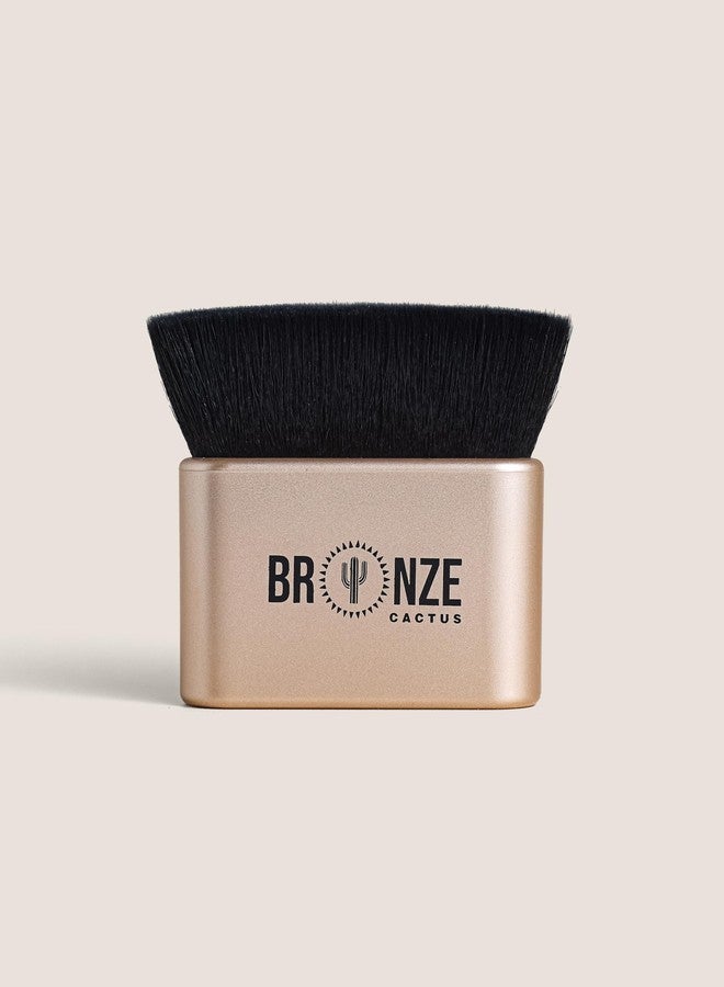 Bronze Cactus Flat Top Kabuki Makeup Blending Brush, Premium Quality Synthetic with Super Soft Bristles, Non-Absorbent Material, Multipurpose Cosmetic Makeup Brush, Self Tanning Applicator Brush - Image 5