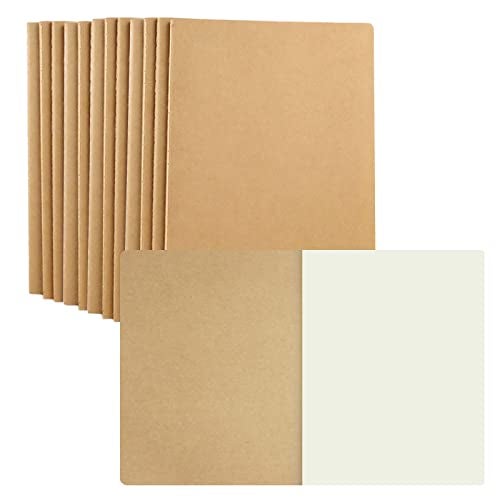 zmybcpack 12 Pack Large Dot Grid Notebook Journals Bulk, 8.5" x 11" Dotted Journals Notebook for Travelers, College Students, Office-Subject Notebooks 60 Dotted Pages/30 Sheets - Image 1