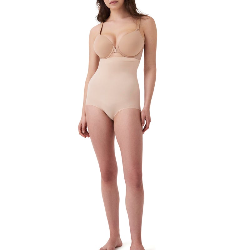 SPANX نساء أعلى قوة سراويل داخلية شكل، لون نود الناعم، متوسط أمريكي - Image 1