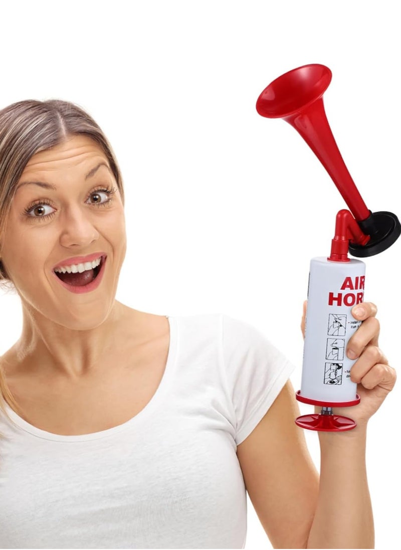 Festive Gallery Handheld Reusable Air Horn, Aluminum Air Pump Horn for Marine Safety, graduation Sporting Events, Birthdays, Parties, and Celebrations  - Image 1