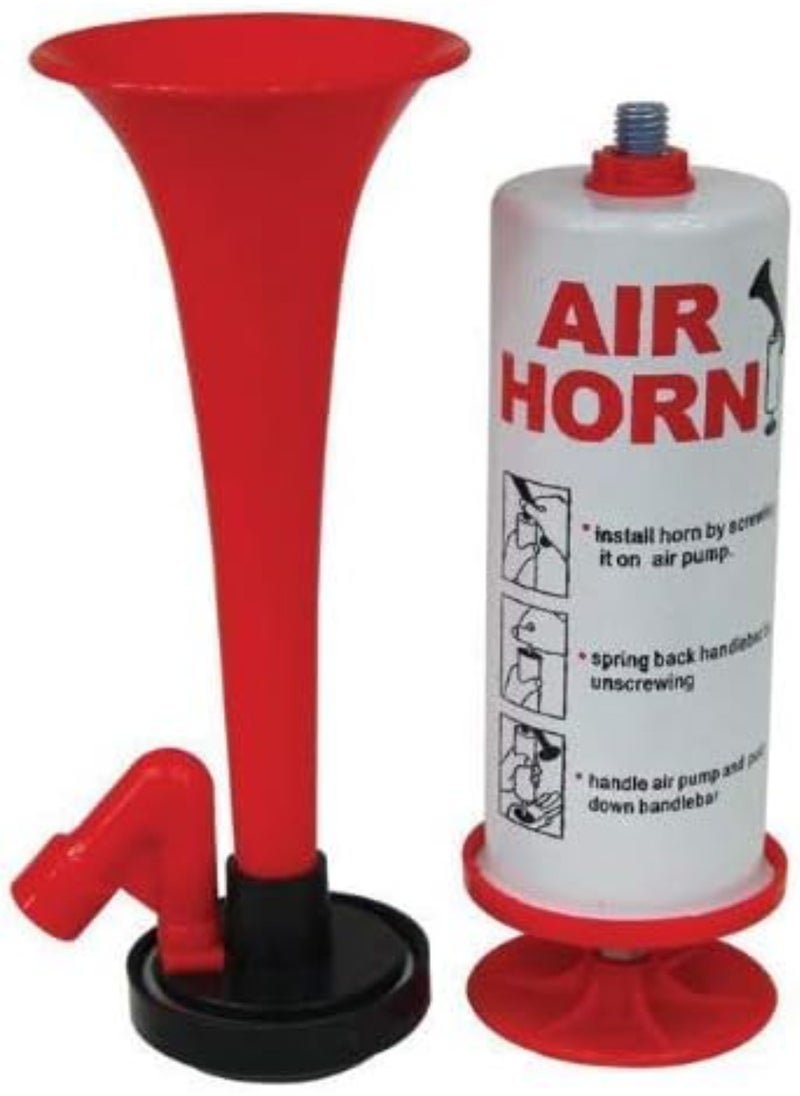 Festive Gallery Handheld Reusable Air Horn, Aluminum Air Pump Horn for Marine Safety, graduation Sporting Events, Birthdays, Parties, and Celebrations  - Image 2
