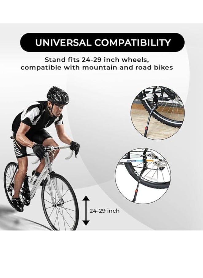 ENDLESS  - EL1056 Cycle Stand can Adjustable Between 24-29 Inch | Material : Aluminium Alloy | High Quality Bike Side Kickstand with Double Nut | For All types Cycles or Bikes - Image 1