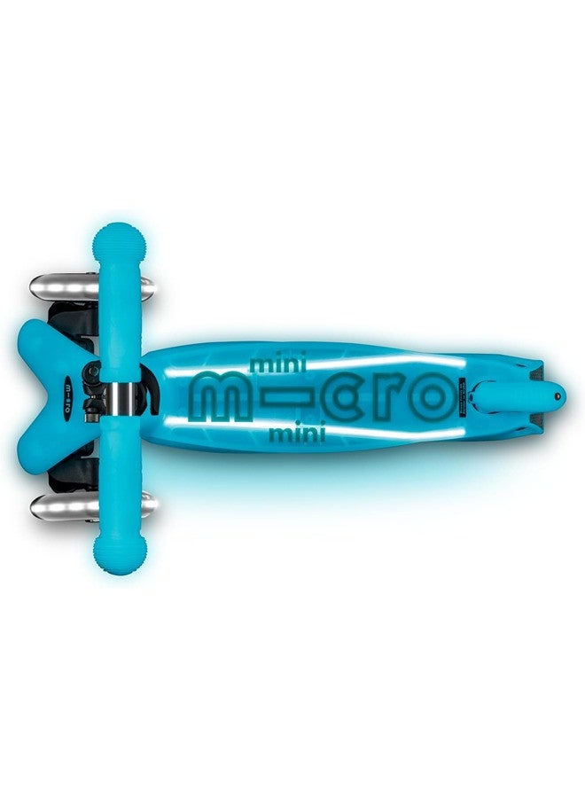 Micro Scooters | Mini Micro Deluxe LED Children's Scooter | Handlebar Adjustable | Light Up Wheels | Glow In The Dark | Boys & Girls | 2-5yrs - Image 3