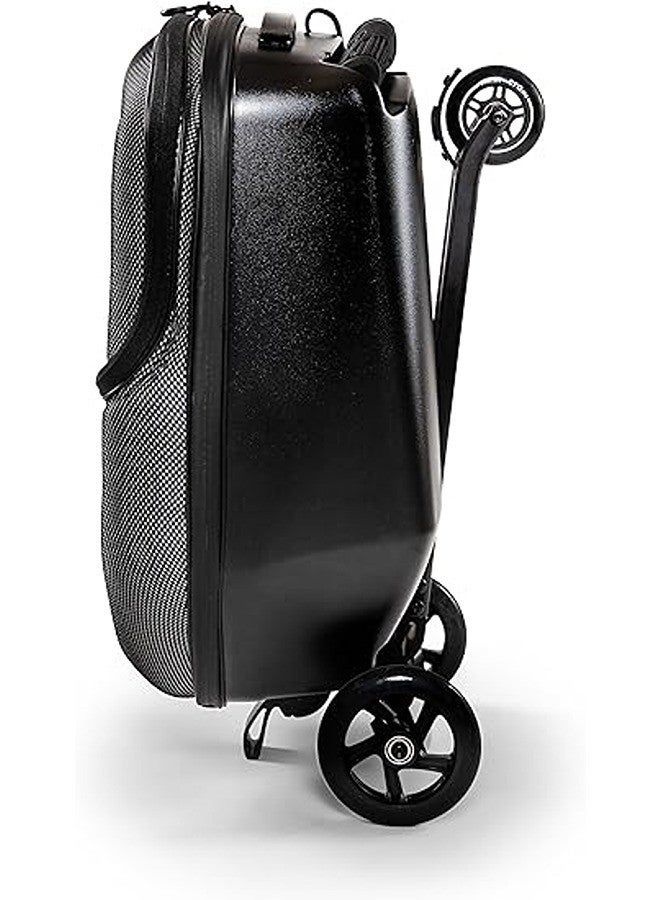 Micro Micro Mobility Micro Luggage 3.0, Menâ€™s Foldable and Ride-Able Swiss-Designed Luggage- Suitcase, Black Ride On Luggage | Child Seat Trolley Suitcase | Trolley Suitcase | Eazy-Foldable and Ride-Able Luggage  - Image 5