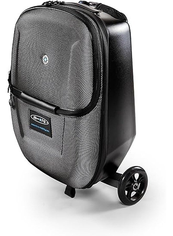 Micro Micro Mobility Micro Luggage 3.0, Menâ€™s Foldable and Ride-Able Swiss-Designed Luggage- Suitcase, Black Ride On Luggage | Child Seat Trolley Suitcase | Trolley Suitcase | Eazy-Foldable and Ride-Able Luggage  - Image 3