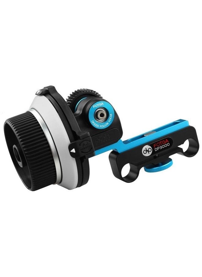 Fotga - DP3000 M1 DSLR Follow Focus Puller with Flexible Gear Belt for 15mm Rail Rod Rig for DSLR HDSLR DV 5D II III IV 6D 7D 70D 60DEOS R RP R5 R6 A7 A7R A7S II III A9 GH4/5/5s Z6 Z7II - Image 1