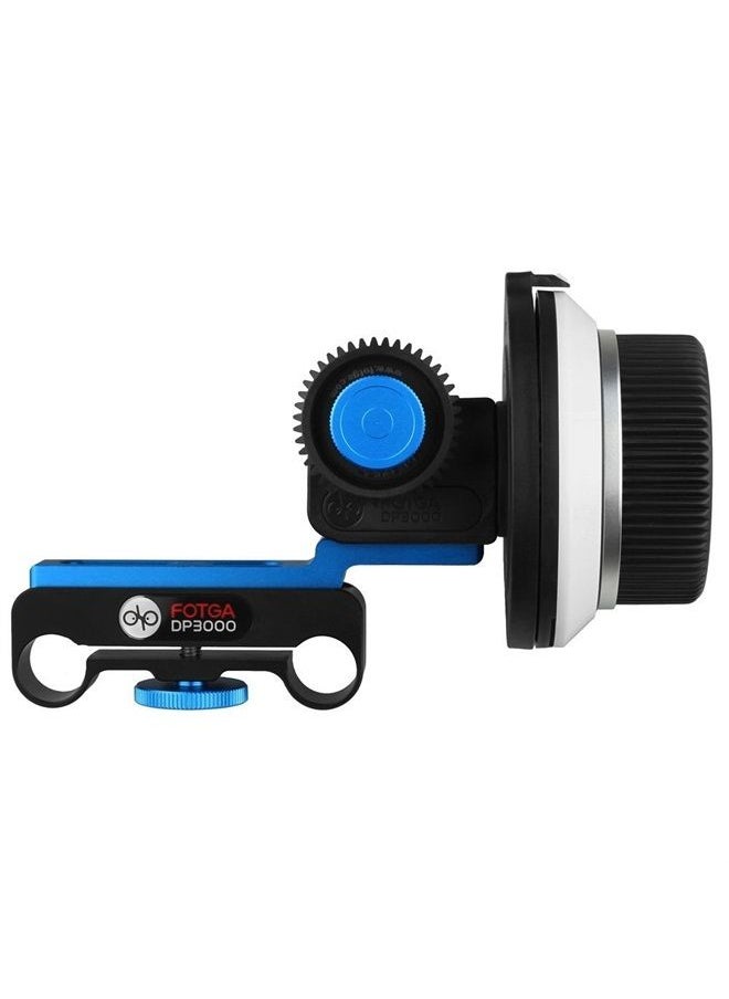 Fotga - DP3000 M1 DSLR Follow Focus Puller with Flexible Gear Belt for 15mm Rail Rod Rig for DSLR HDSLR DV 5D II III IV 6D 7D 70D 60DEOS R RP R5 R6 A7 A7R A7S II III A9 GH4/5/5s Z6 Z7II - Image 1