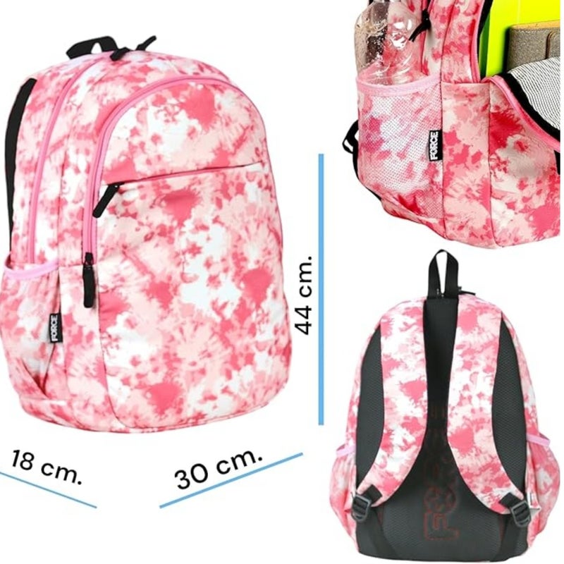 Force Backpack Unisex -pink splash pattern - new edition - FNE-006 - Image 3