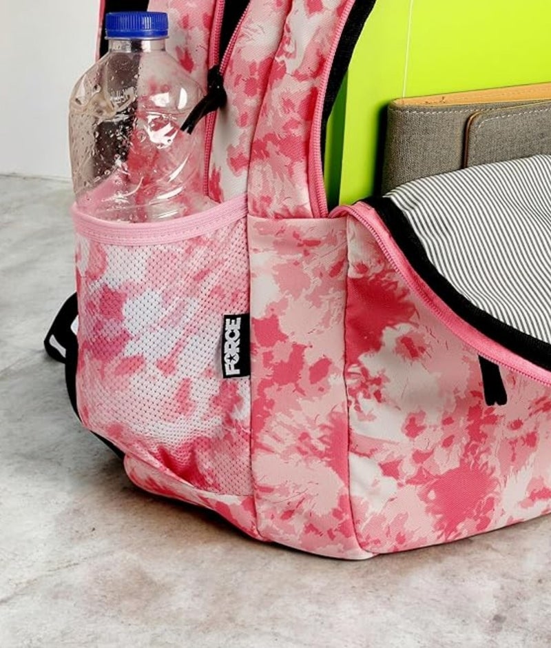 Force Backpack Unisex -pink splash pattern - new edition - FNE-006 - Image 4