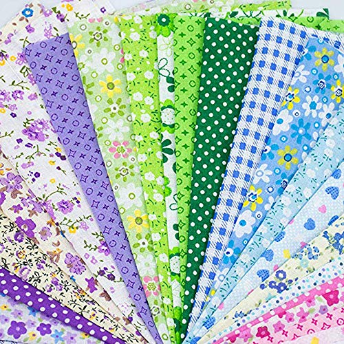 OJYUDD 150Pcs 4" x 4" (10cm x 10cm) Cotton Craft Fabric Bundle Squares,Squares Sheets Patchwork,Pre-Cut Quilt Squares,DIY Sewing Quarters Bundle,Quilting Fabric Bundles - Image 3