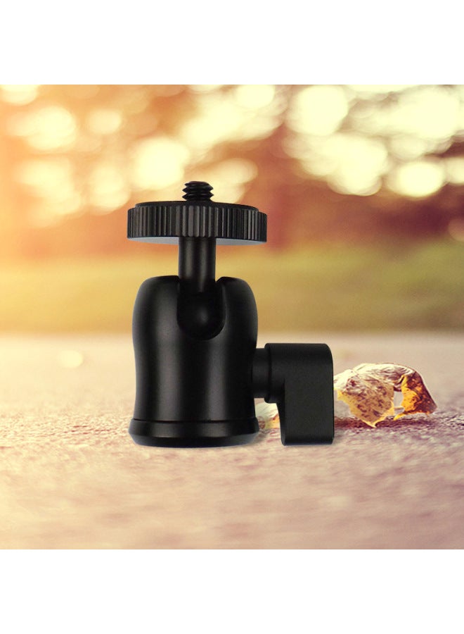 Eccentric Locking Spherical Pan/tilt Free Adjustment All Metal Aluminum Alloy Photographic Pan/tilt-Color:Black  - Image 1