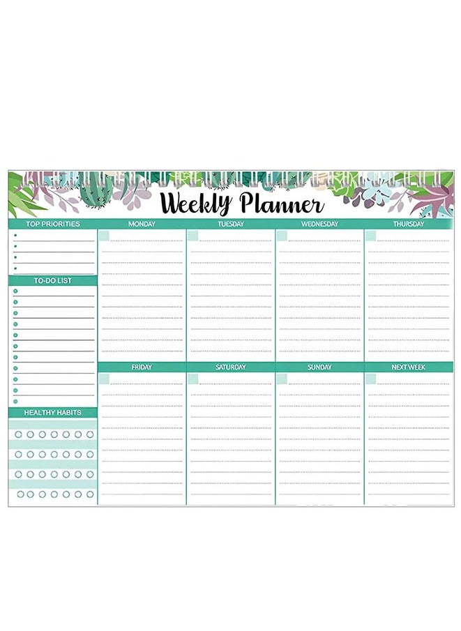 Muyixin - Weekly Desk Planner and To Do List Notepad-19X25.4cm - Image 1