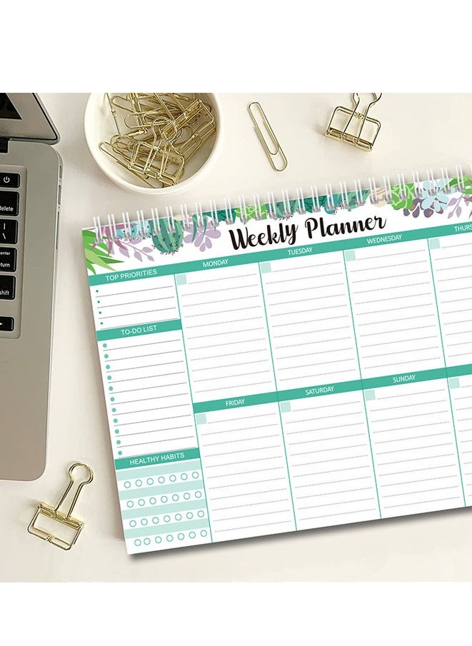 Muyixin - Weekly Desk Planner and To Do List Notepad-19X25.4cm - Image 1