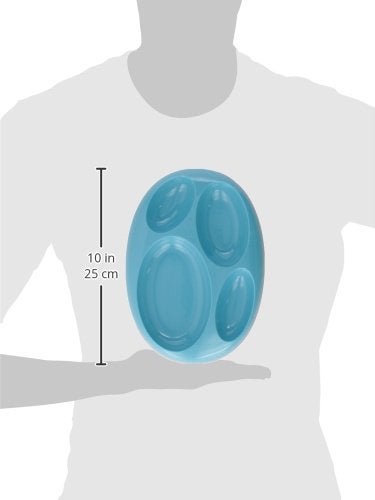 Boon Platter Edgeless Nonskid Divided Plate  Purple/Blue/Pink (Pack of 3) - Image 4