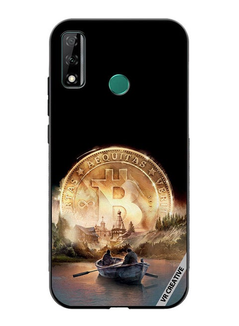 Protective Case Cover For Huawei Y8s River Of Bitcoin Design Multicolour