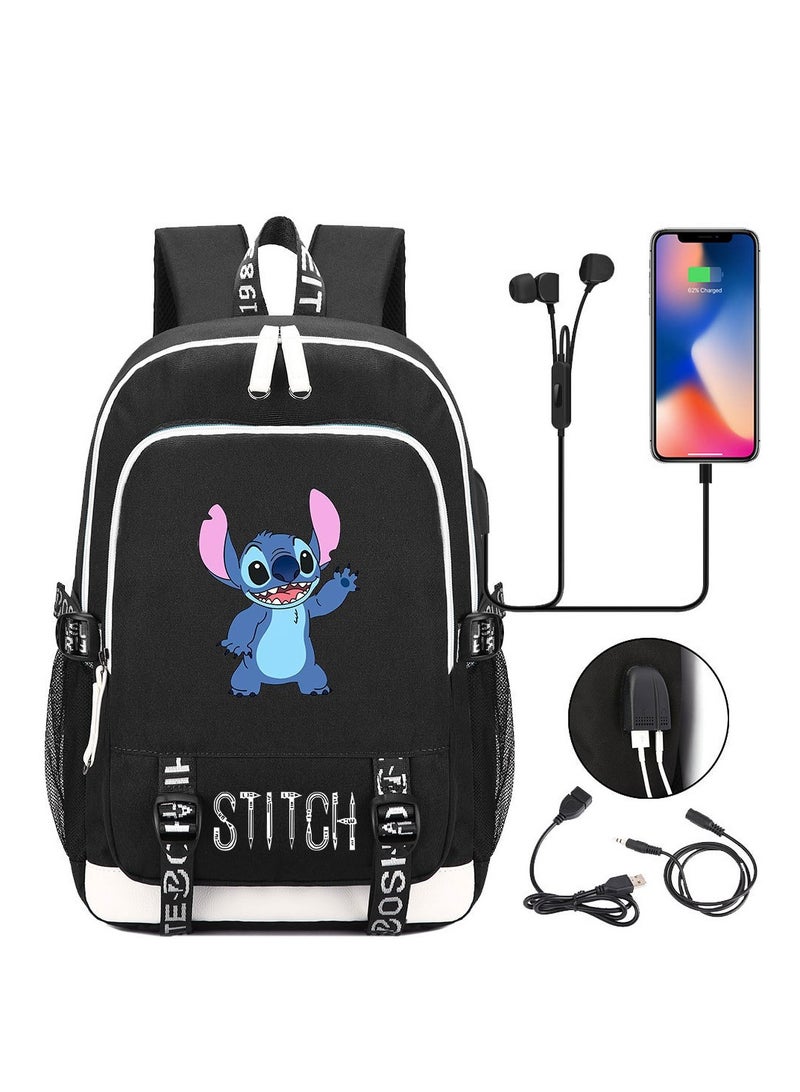 STITCH Printed Youth Large Capacity Men's and Women's Shoulders 