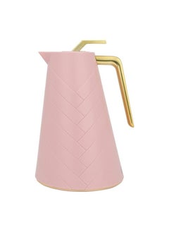 Alsaif Gallery Glory Pro Thermos Dark Pink With Golden Handle 1L  - Image 1