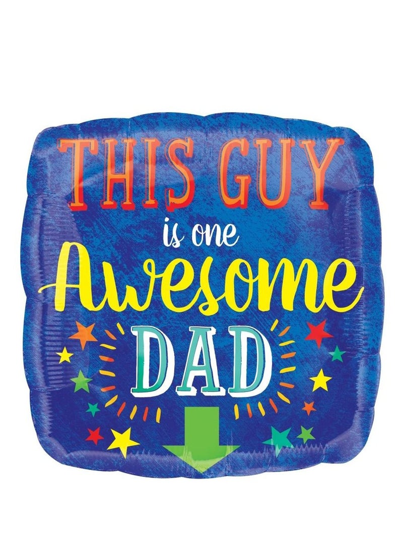 Anagram Awesome Dad Foil Balloon 43cm 