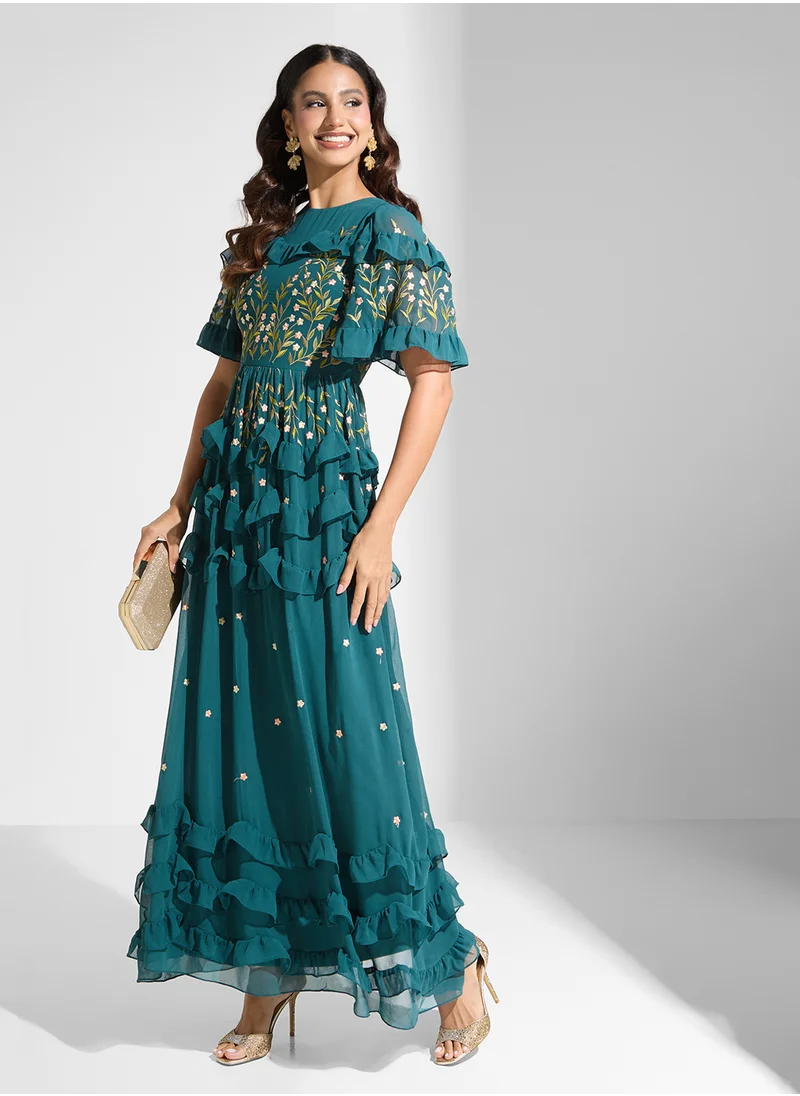 Frock and Frill Embellished Frilled Dress