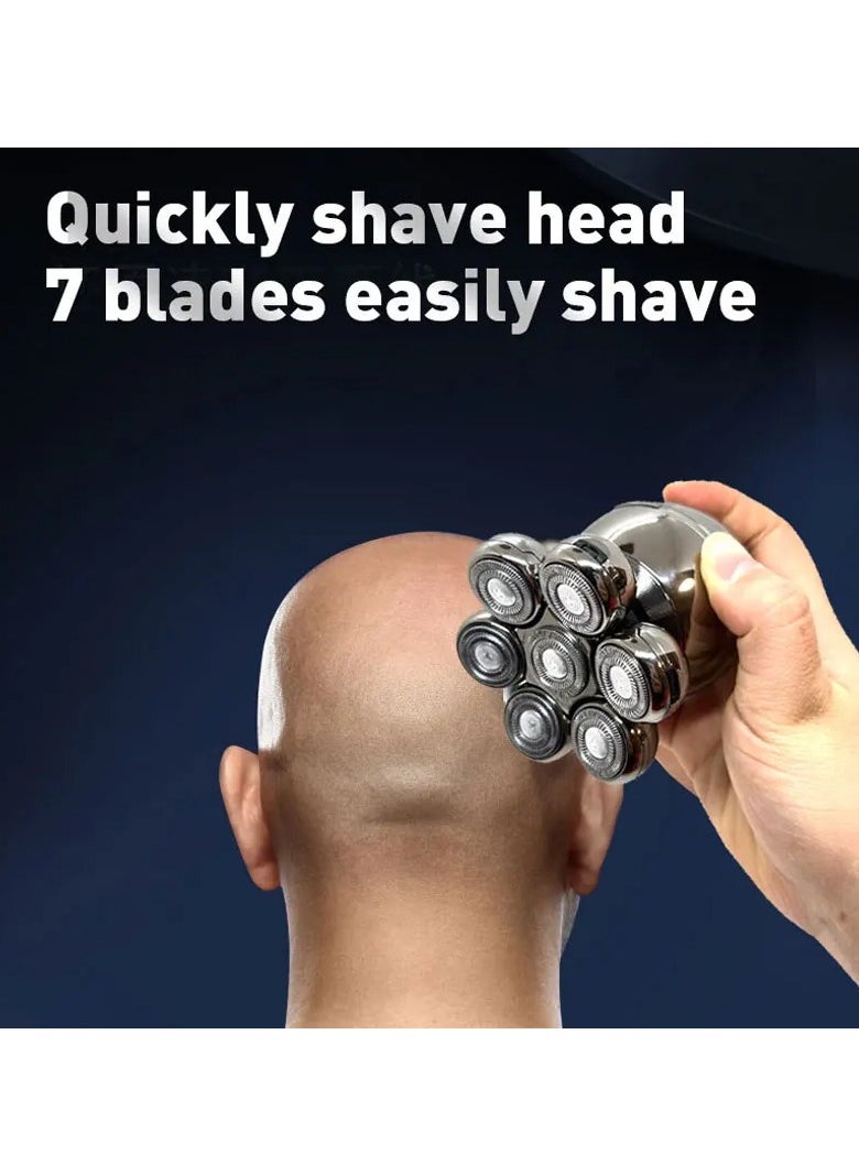 AROAQ - Bald Self-Shaving Men's Razor Rechargeable Floating High-Power Electric Shave - Image 1