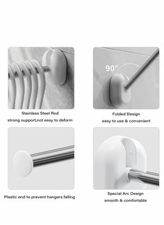 Y&D Hanger Stacker Clothes Hangers Storage Holder Set, 2PCS 304 Stainless Steel Organizer Stacker, Space Saving Caddy Stand for Closet Laundry Room  - Image 2